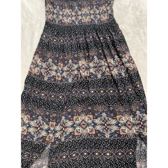 Soft Surroundings Women's Smocked Marcelo Boho Maxi Dress Short Sleeve Small - Picture 5 of 10